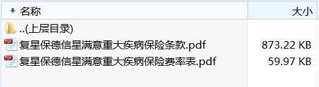 复星保德信星满意重大疾病保险条款费率.zip