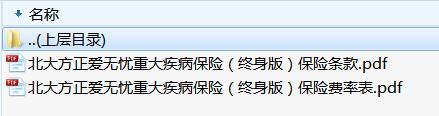北大方正爱无忧重大疾病保险终身版保险条款费率.zip