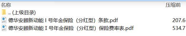 德华安顾新动能I号年金保险分红型条款费率.zip