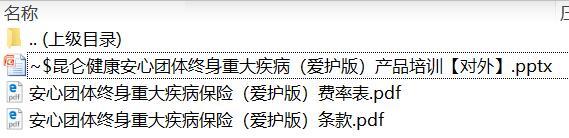 昆仑健康安心团体终身重大疾病保险爱护版条款费率.zip