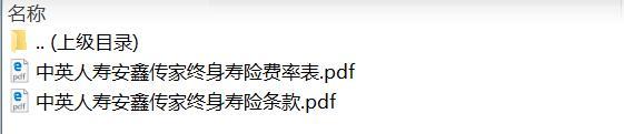 中英人寿安鑫传家终身寿险条款费率.zip