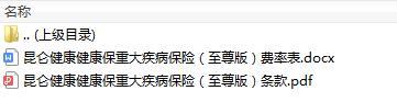 昆仑健康健康保重大疾病保险至尊版条款费率.zip