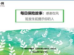 每日保险故事感谢在风险发生前提示你的人6页.ppt