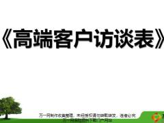 高端客户访谈表意义使用方法21页.pptx