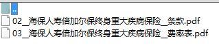 海保人寿倍加尔保定期重大疾病保险条款费率.rar