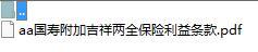 国寿附加吉祥两全保险利益条款.zip
