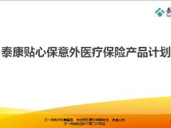 泰康贴心保意外医疗保险产品计划24页.pptx