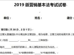 国寿2019版营销基本法考试试卷含答案5页.docx