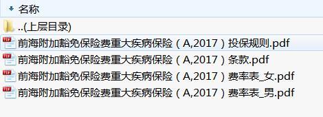 前海附加豁免保险费重大疾病保险条款费率投保规则.rar