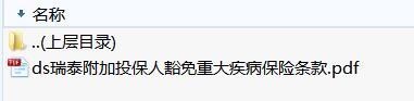 瑞泰附加投保人豁免重大疾病保险条款.rar