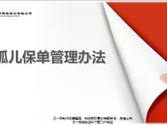 国寿孤儿保单服务专员管理办法解读实务规范88页.pptx