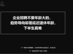 企业招聘不要年龄大的趋势导向却是延迟退休年龄13页.ppt
