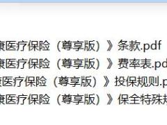 合众众康医疗保险尊享版条款费率投保保全规则.rar
