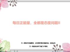 每日正能量全都是态度问题7页.ppt