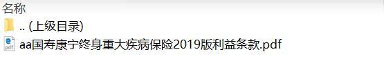 国寿康宁终身重大疾病保险2019版利益条款.rar