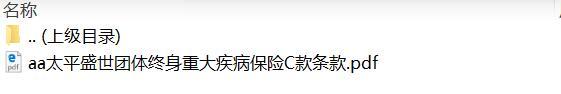 太平盛世团体终身重大疾病保险C款条款.rar