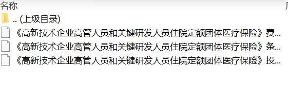 人保健康高新技术企业高管人员和关键研发人员住院定额团体医疗保险条款费率投保规则.rar