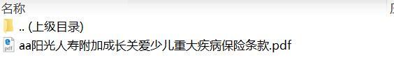 阳光人寿附加成长关爱少儿重大疾病保险条款.rar