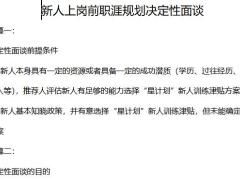 新人上岗前职涯规划决定性面谈话术5页.docx