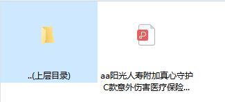 阳光人寿附加真心守护C款意外伤害医疗保险条款.rar