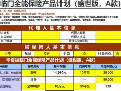 华夏福临门盛世版A款金管家钻石版自动计划书5页.xlsx