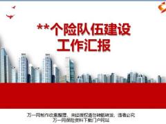 个险队伍建设工作汇报29页.pptx
