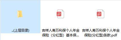 吉祥人寿万利保个人年金保险分红型条款费率.zip