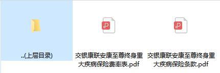 交银康联安康至尊终身重大疾病保险条款费率.rar