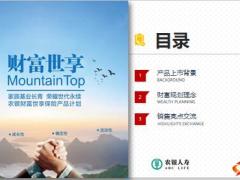 农银人寿财富世享产品背景规划理念亮点交流27页.pptx