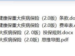 昆仑健康保重大疾病保险2.0版条款费率投保规则思维导图.zip