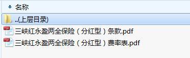 三峡红永盈两全保险分红型条款费率.zip