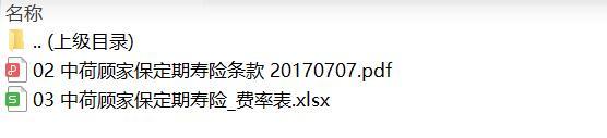 中荷顾家保定期寿险条款费率.rar