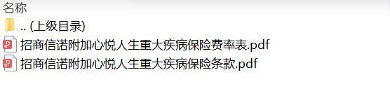 招商信诺附加心悦人生重大疾病保险条款费率.zip