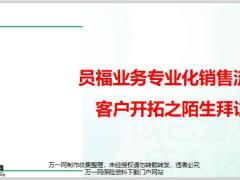 团险员福业务专业化销售流程客户开拓之陌生拜访13页.pptx