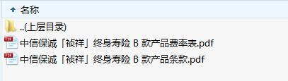 中信保诚祯祥终身寿险B款产品条款费率.zip