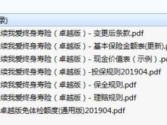 中意永续我爱终身寿险卓越版条款费率现金价值投保保全理赔规则.zip