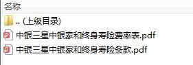 中银三星中银家和终身寿险条款费率.rar