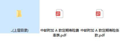 中邮附加A款定期寿险条款费率.zip
