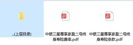 中银三星尊享家盈二号终身寿险条款费率.rar