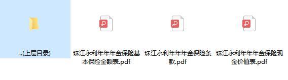 珠江永利年年年金保险条款费率现金价值.zip