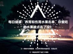 每日健康养胃和伤胃水果名单你爱吃的水果被点名了没17页.ppt