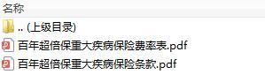 百年超倍保重大疾病保险条款费率.zip