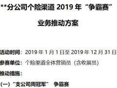 个险渠道2019年争霸赛业务推动方案3页.docx