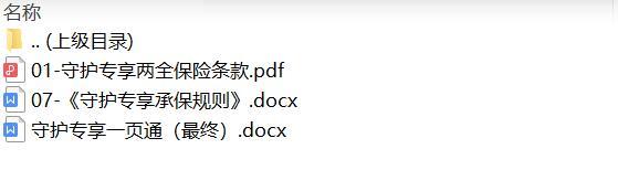 太平洋守护专享两全保险条款承保规则一页通.zip