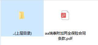 瑞泰附加两全保险合同条款.zip