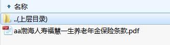 渤海人寿福慧一生养老年金保险条款.zip