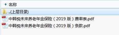 中韩悦未来养老年金保险2019版条款费率.zip