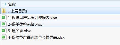 国寿保障型产品周训课程表体检通关训练早会督导表.zip