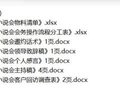 小说会物料会务操作流程分工邀约话术领导致辞稿个人感言主持稿客户回访调查表.rar