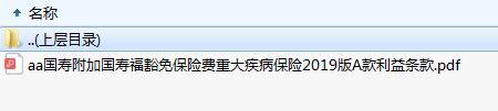 国寿附加国寿福豁免保险费重大疾病保险2019版A款利益条款.zip